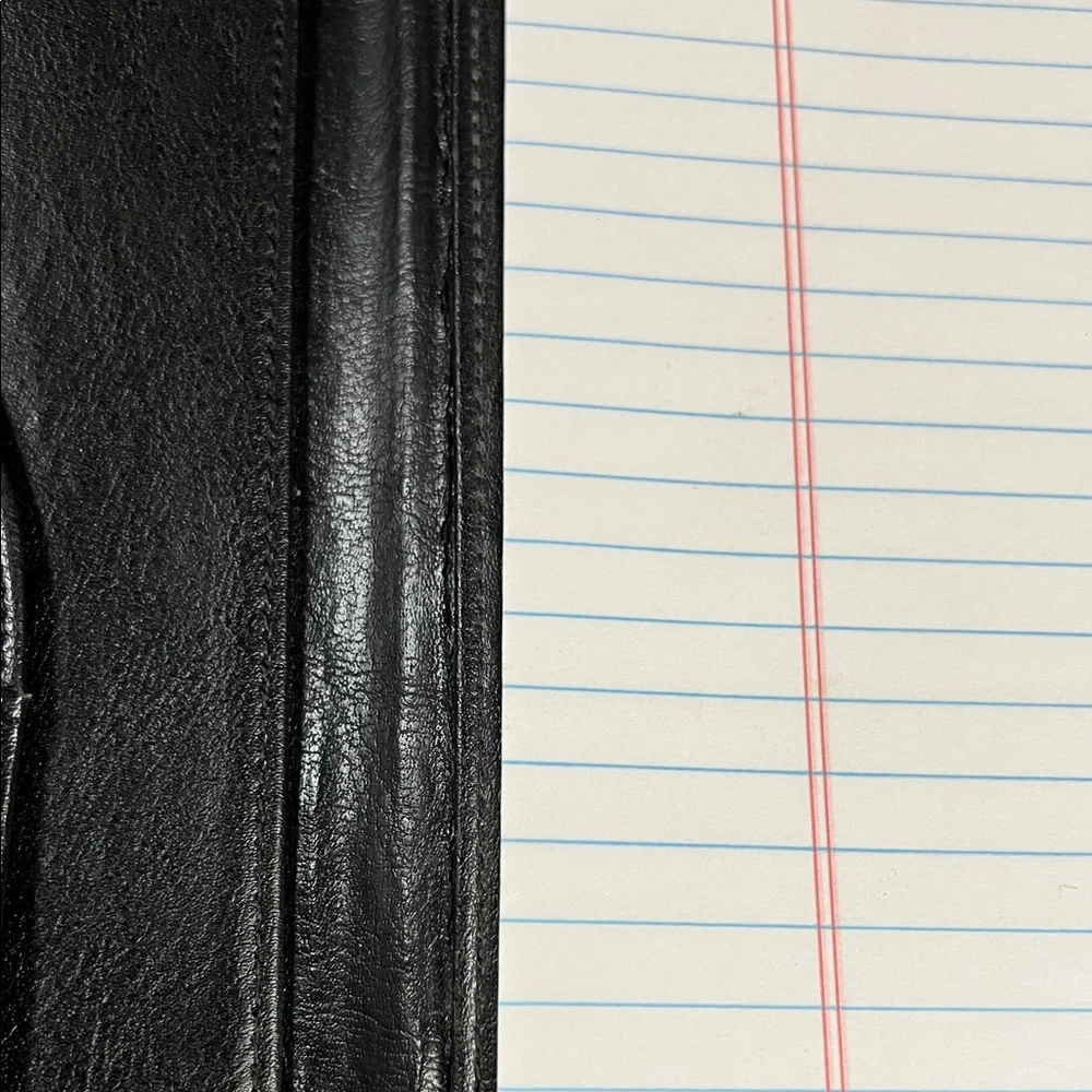 Black Leather Portfolio Binder